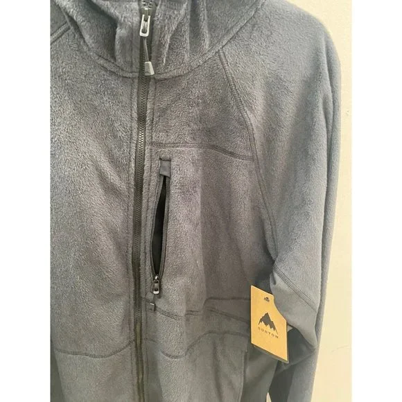 Burton Men's Stockrun Grid Half-Zip Fleece True Black Size XL